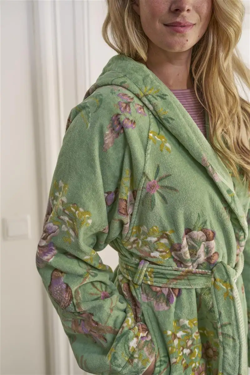 PiP Studio badjas Secret Garden green - S - Afbeelding 3