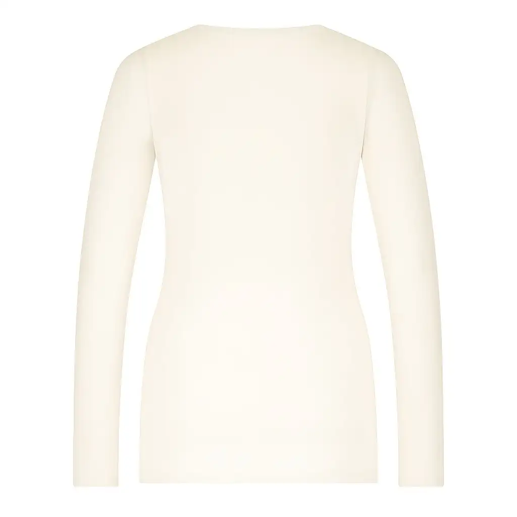 Ten Cate Secrets dames shirt lange mouw offwhite - Afbeelding 2