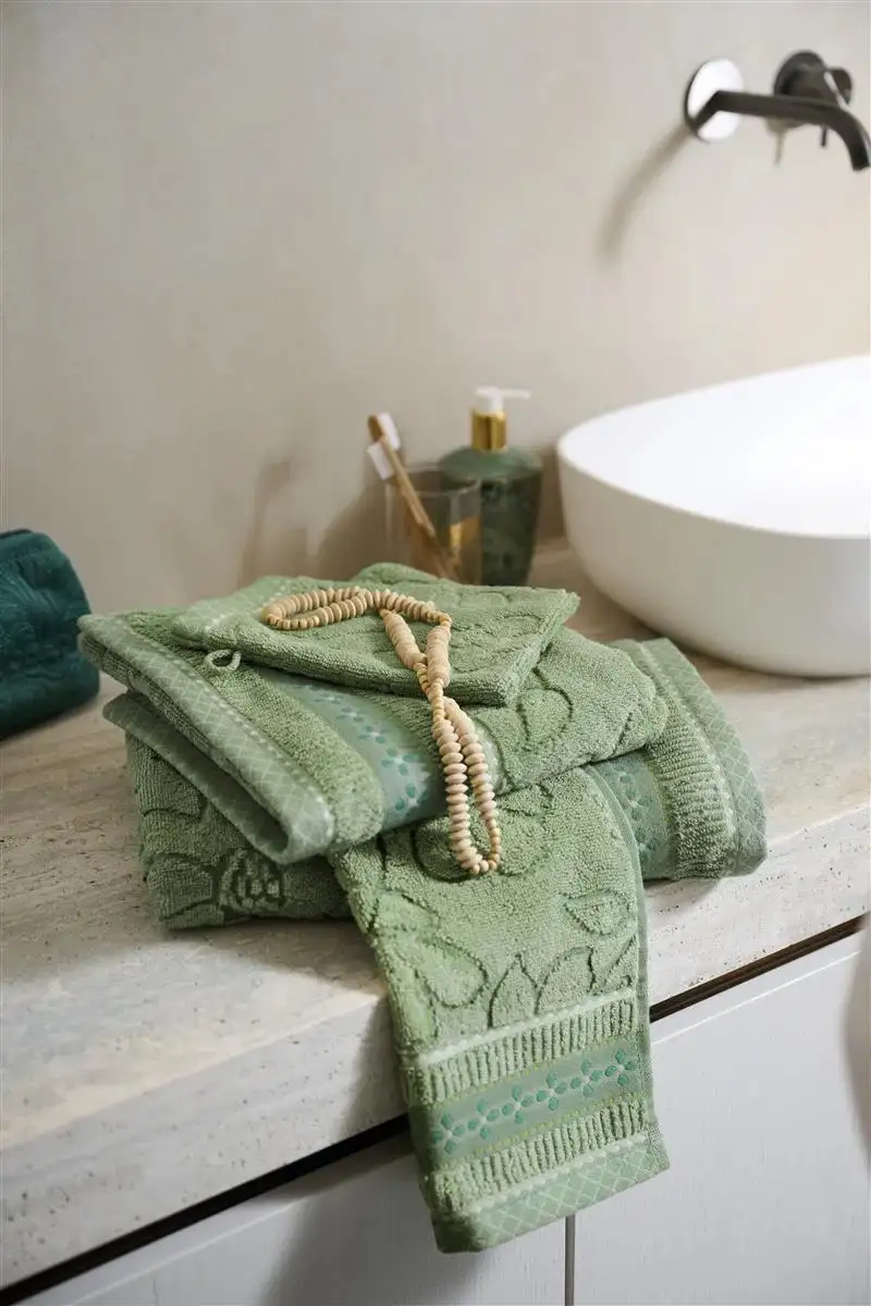 PiP studio badserie Jasmin Jacquard green - Afbeelding 2