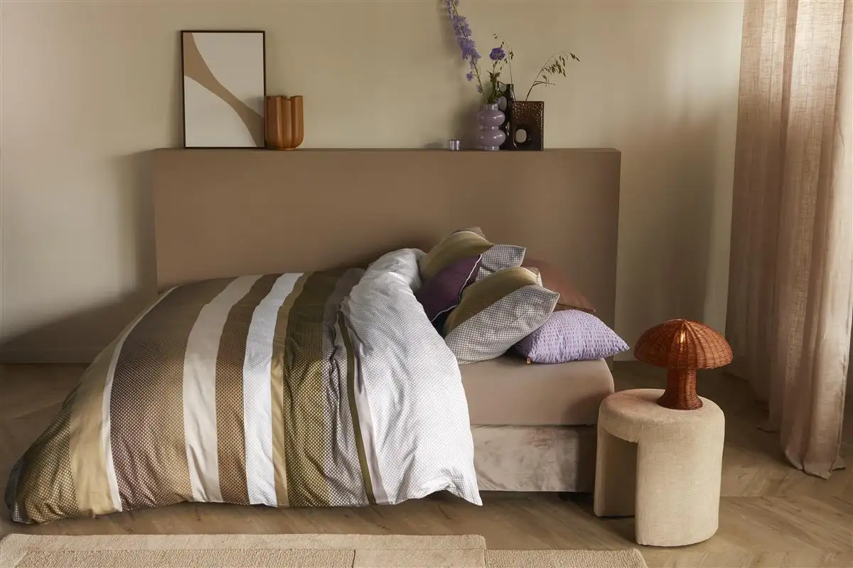Beddinghouse dekbedovertrek Rhys gold satijn - 1-persoons 140x200/220cm + 1 sloop - Afbeelding 2