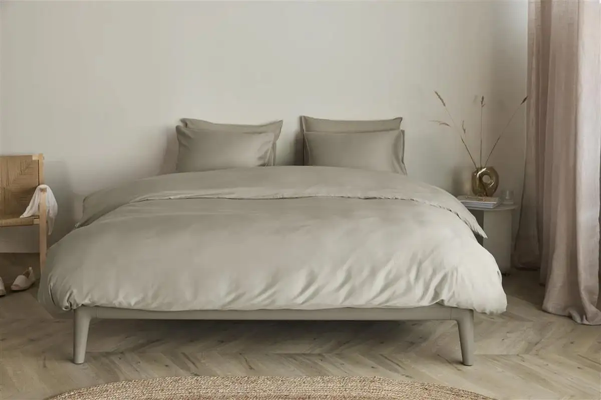 Beddinghouse dekbedovertrek Change katoen-tencel sand - Afbeelding 5