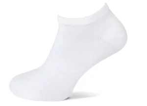 Basset sneakersokken bamboo (wit, 2-pack)