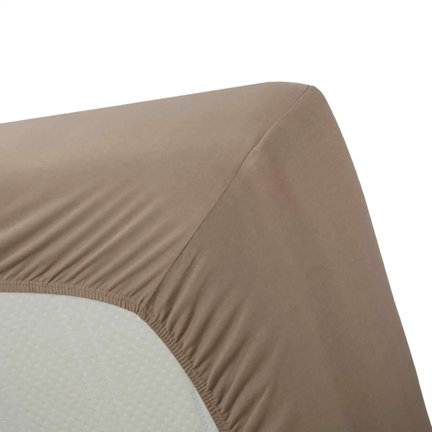 Bonnanotte hoeslaken zware kwaliteit - Hoge hoek (taupe, 40cm) - Afbeelding 2
