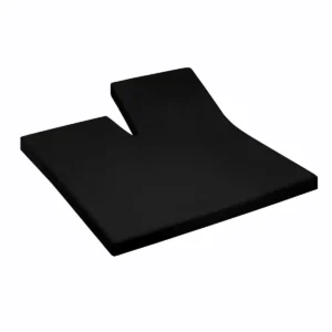 Briljant jersey hoeslaken met split - ook geschikt voor toppers zwart 140x200/210 - 140x200/210
