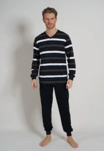 Ceceba pyjama met v-hals (grijs, 31136)