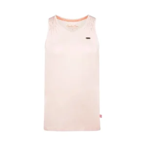 Charlie Choe dames pyjama tanktop licht peach