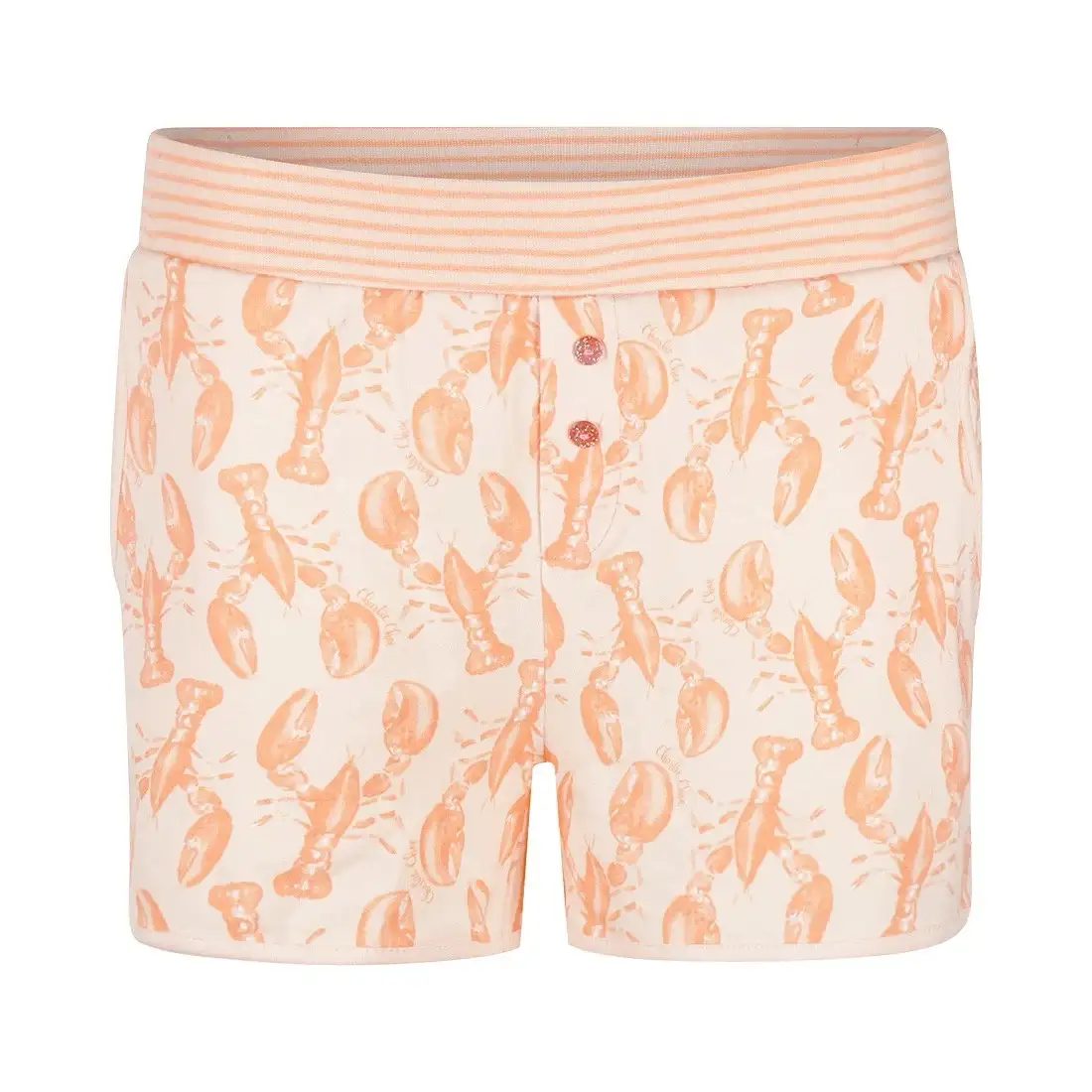 Charlie Choe pyjama short Kreeften licht peach - Afbeelding 2