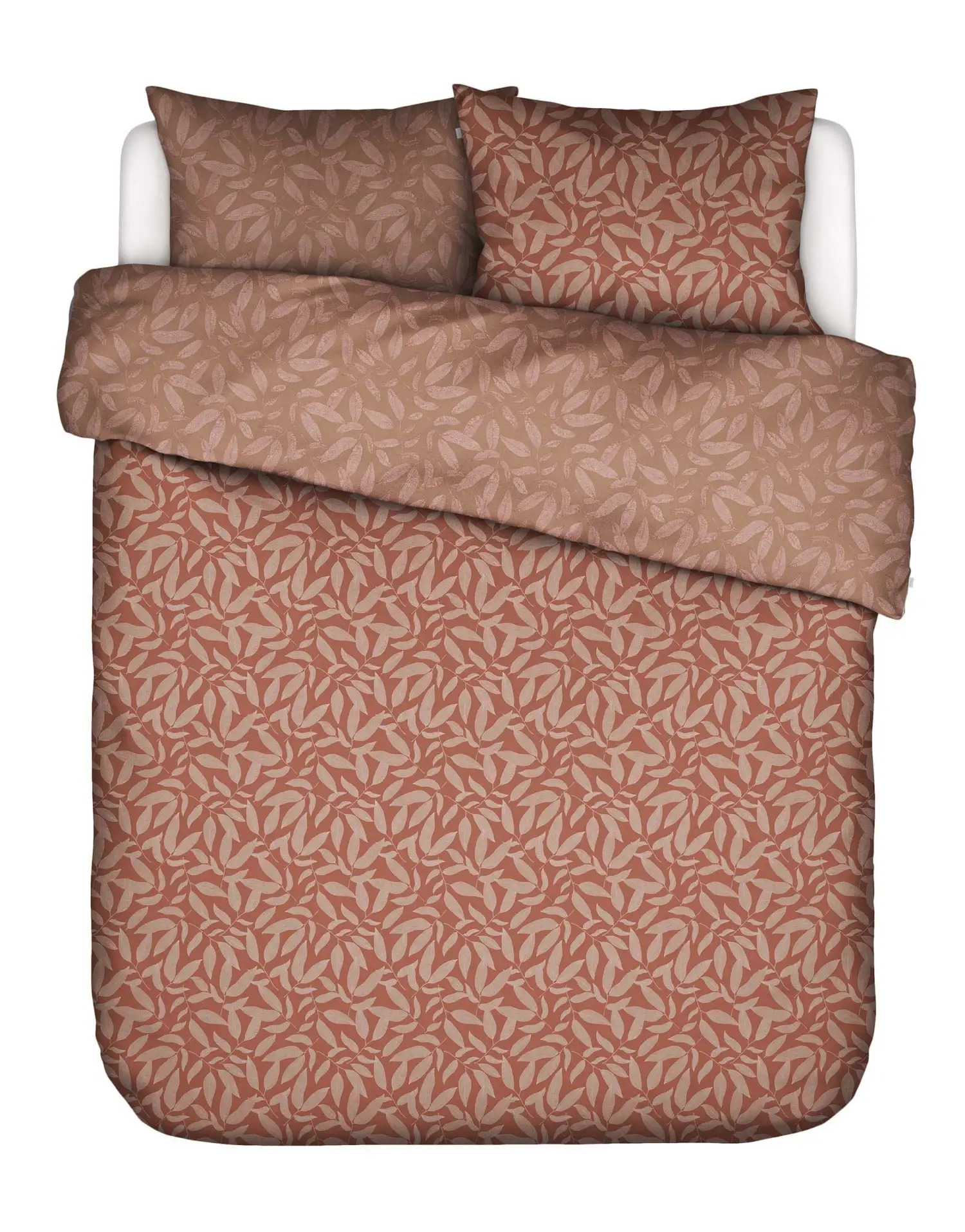 Essenza dekbedovertrek Clea tencel - katoen terracotta - Afbeelding 6