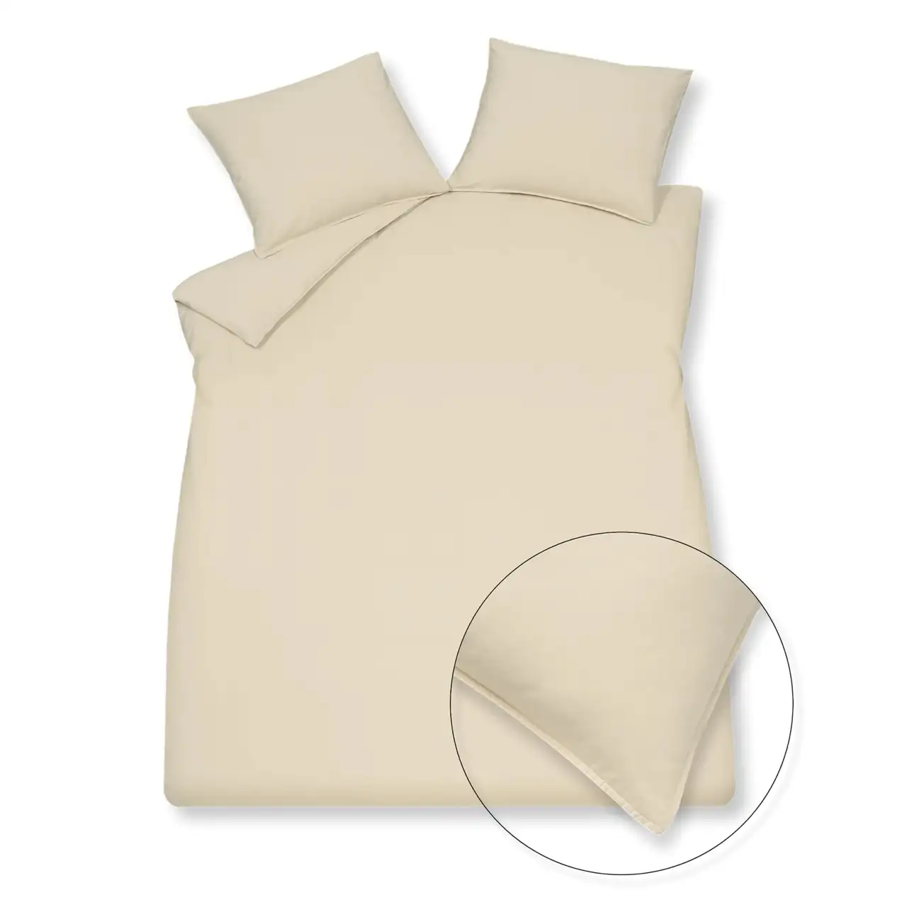 Vandyck dekbedovertrek Washed Cotton cream tan - Afbeelding 2