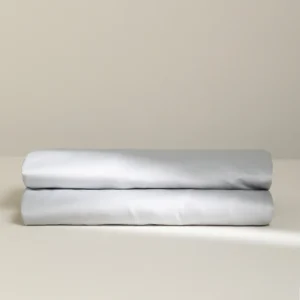 Damai organic satijnen topper hoeslaken light grey