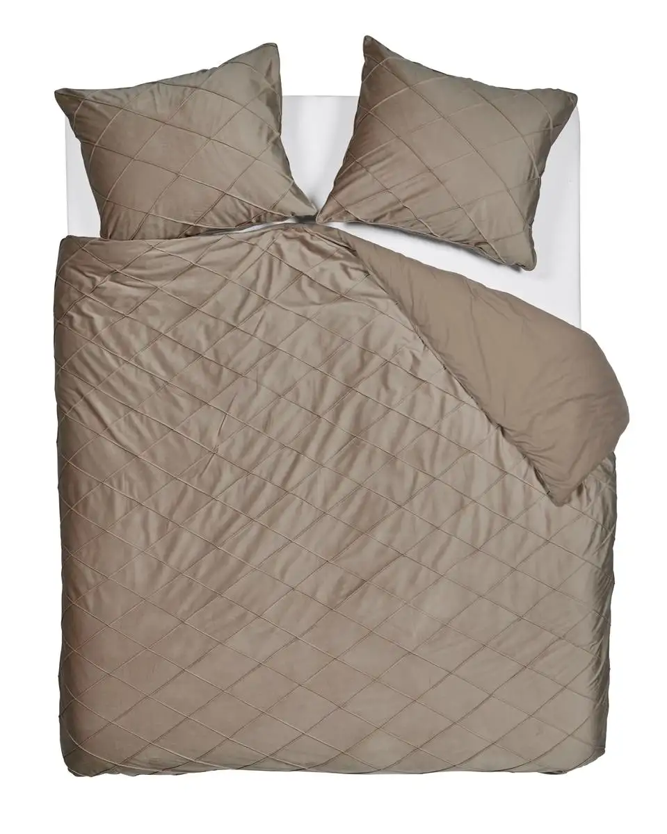 Riviera Maison dekbedovertrek Diamond velvet zand - Afbeelding 2