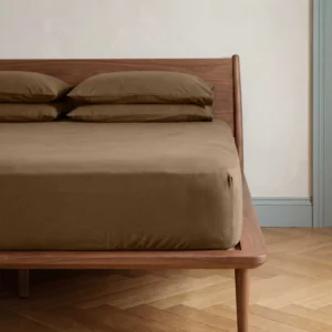 Essenza jersey hoeslaken Fine Organic slate brown