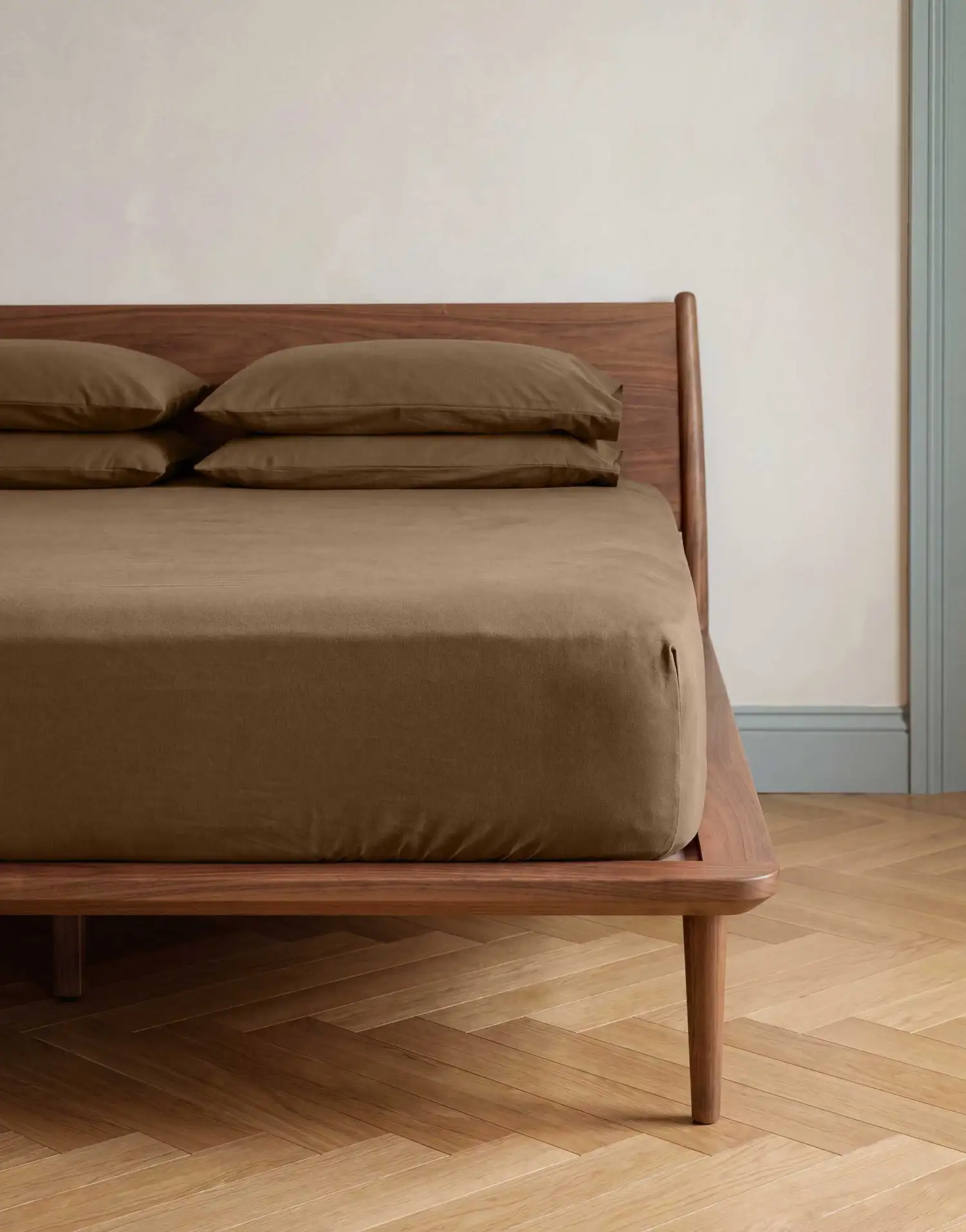 Essenza jersey hoeslaken Fine Organic slate brown