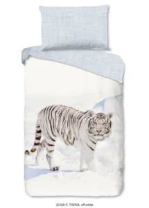 Good morning flanellen dekbedovertrek Tigris 30120 off-white 200x200/220