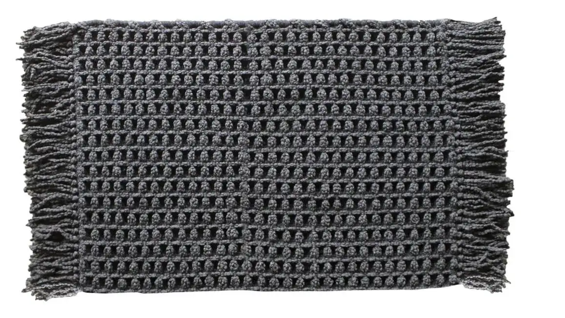 Heckett Lane badmat Madras dark grey