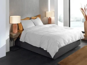 Heckett Lane flanellen dekbedovertrek Franela light grey