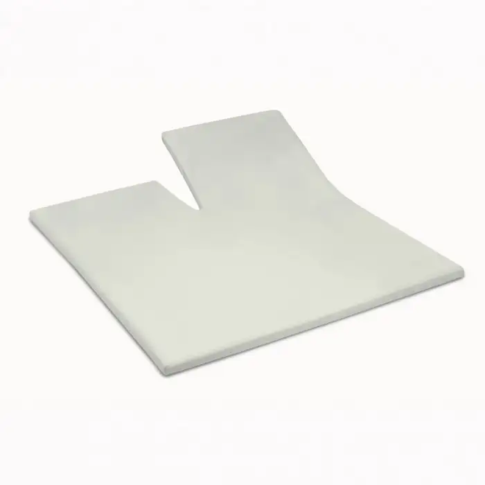 HNL satijnen topper hoeslaken met split (off-white)