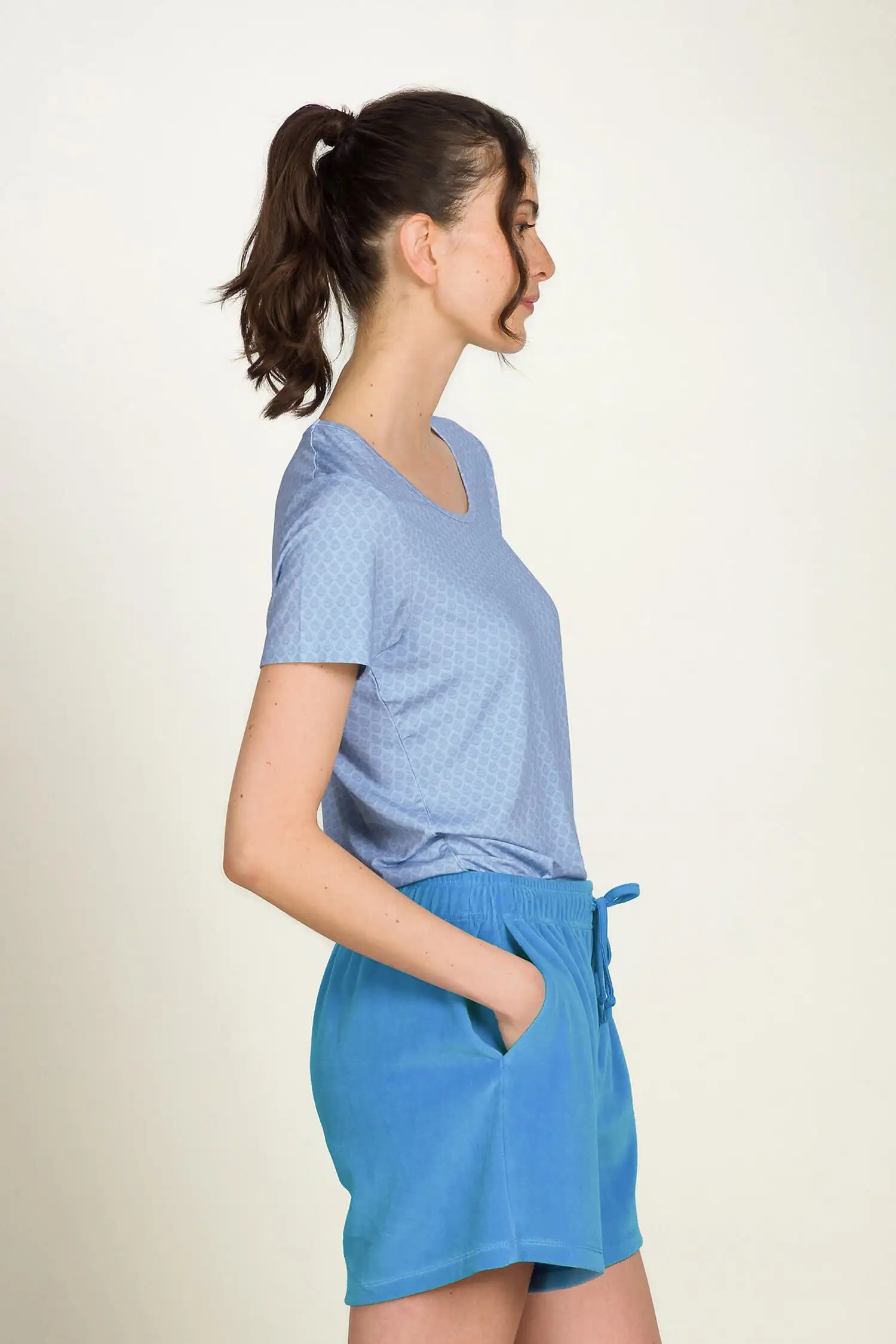 PiP Studio top Tilly Thousand Leaves blue - Afbeelding 3