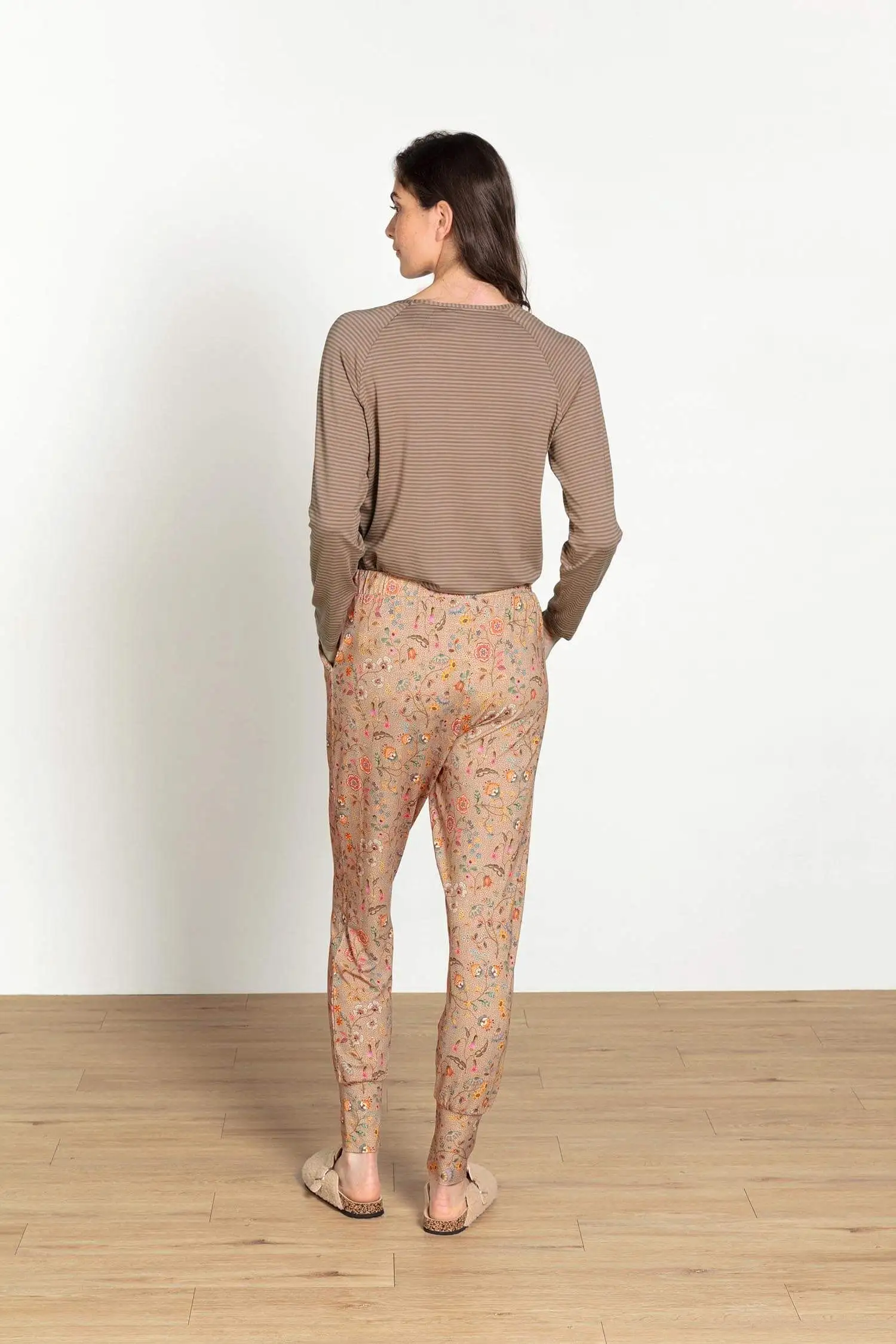 PiP Studio lange broek Bobien Flora Bangalore sand - Afbeelding 4