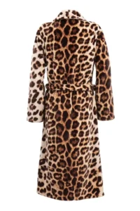 Zo! Home badjas Leopard unisex brown