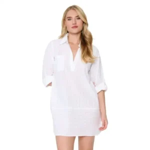 LingaDore tuniek pyjama jurk wit