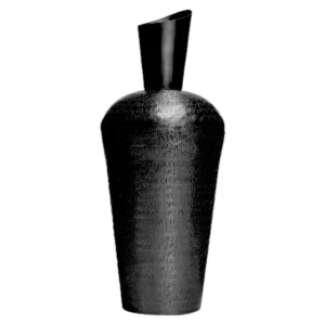 Metalen vaas Fiona black