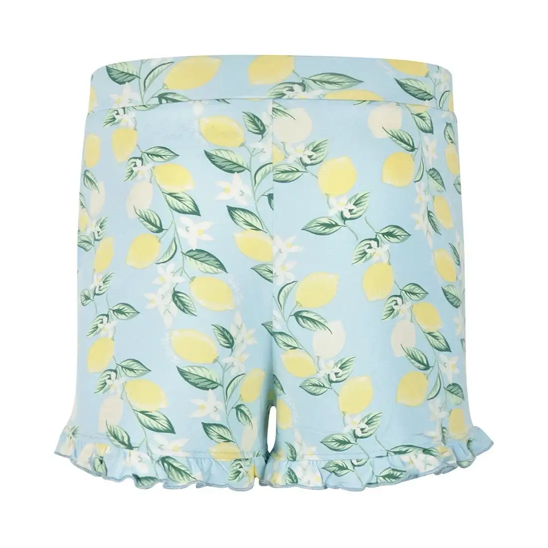 Charlie Choe pyjama short Ruffle Citroen lichtblauw - Afbeelding 5