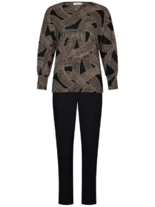 Pastunette dames pyjama 121252-246-3 black