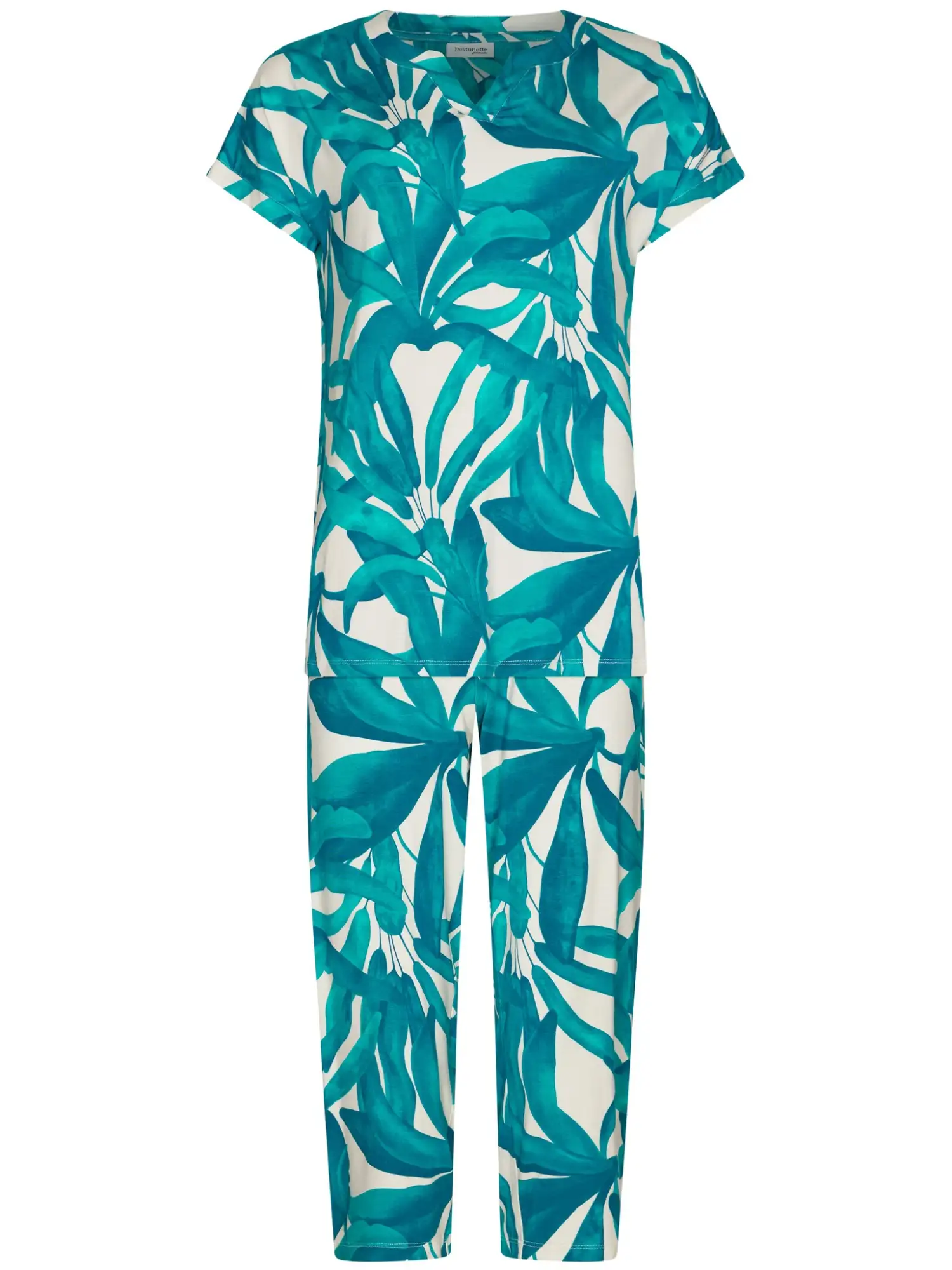 Pastunette dames pyjama Oasis 121261-200-2 turquoise