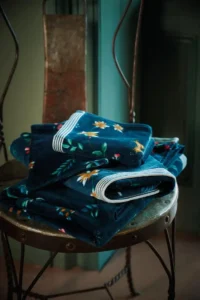 PiP studio badgoed Les Fleurs dark blue