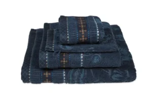 PiP studio badserie Jasmin Jacquard dark blue