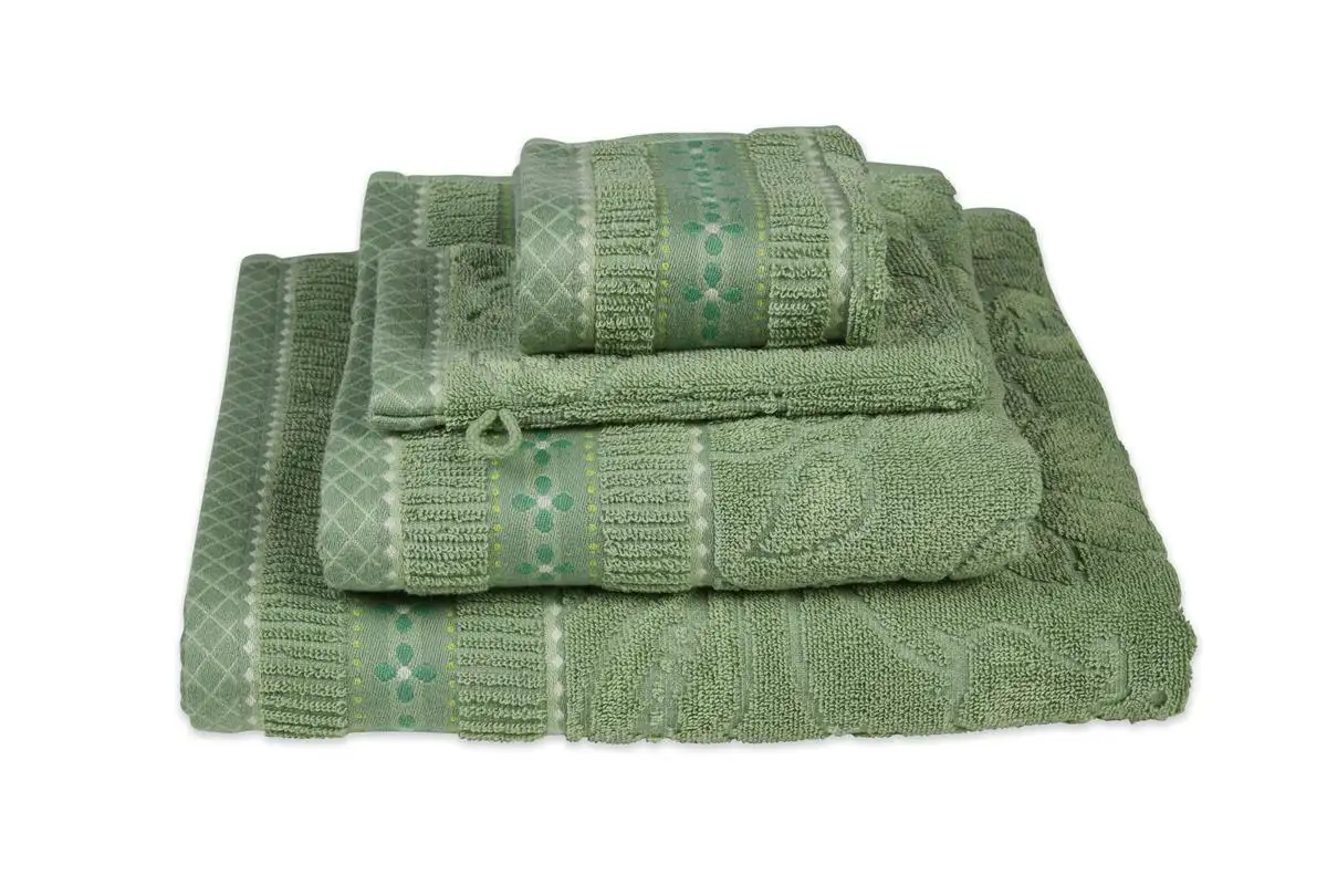 PiP studio badserie Jasmin Jacquard green
