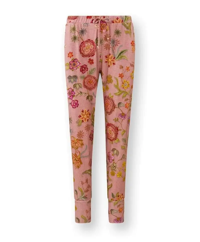 PiP Studio lange broek Bobien Coco Flower koraal - L - Afbeelding 2
