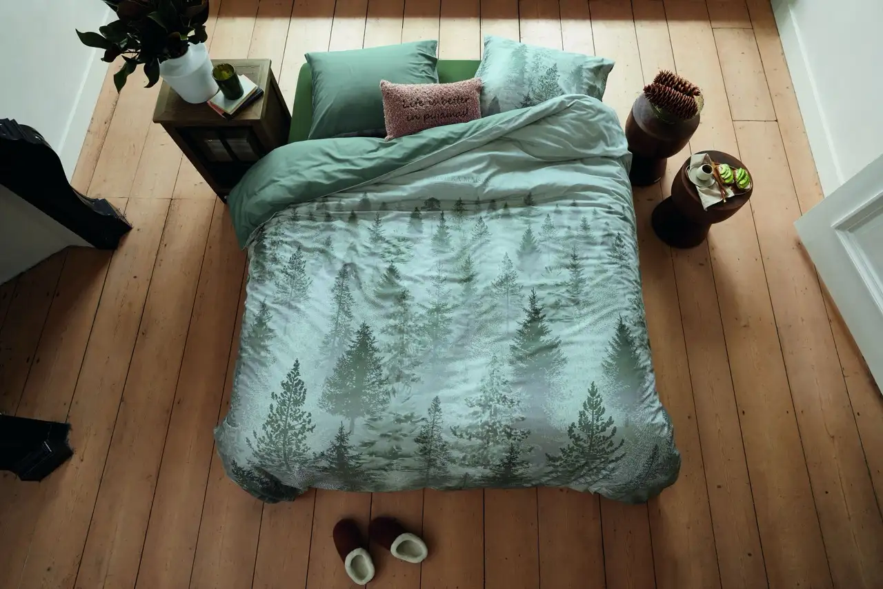 Riviera Maison dekbedovertrek Foggy Forest green - Afbeelding 2