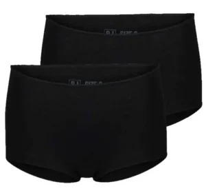 RJ Bodywear dames shorts Everyday 2-pack zwart
