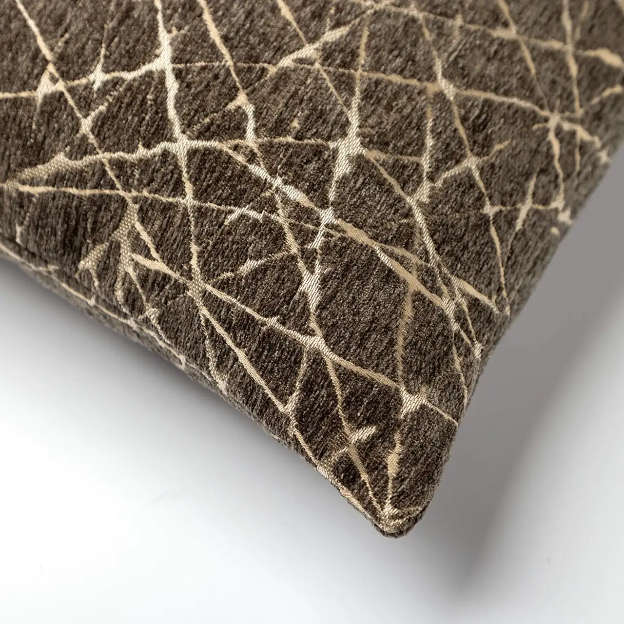 Hoii sierkussen Odette 45x45cm dark olive - Afbeelding 2