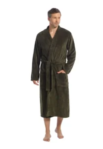 Ten Cate badjas Basics dark green