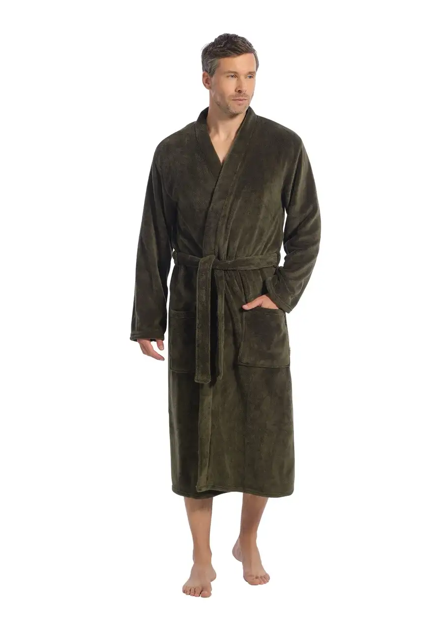 Ten Cate badjas Basics dark green