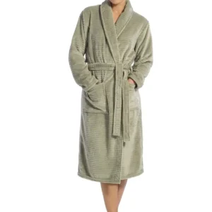 Ten Cate badjas Basics minty green stripe