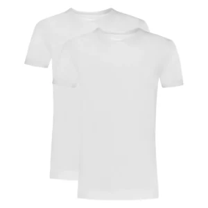 Ten Cate Basics men t-shirt high neck (2pack - white)