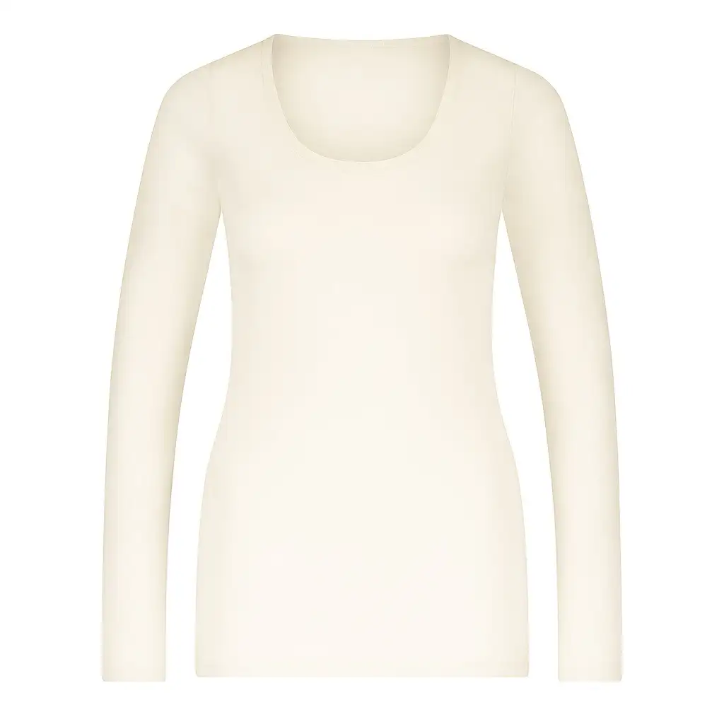 Ten Cate Secrets dames shirt lange mouw offwhite