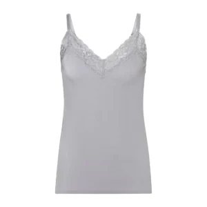 Ten Cate Secrets dames spaghetti Lace top kant silver shimmer