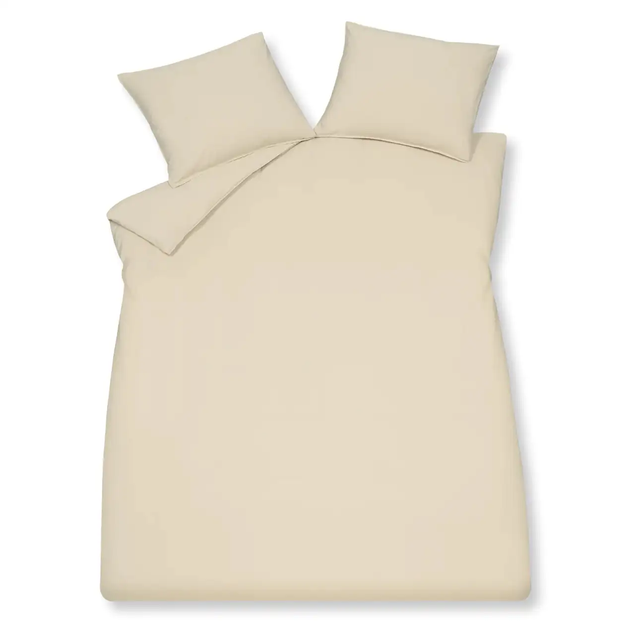 Vandyck dekbedovertrek Washed Cotton cream tan