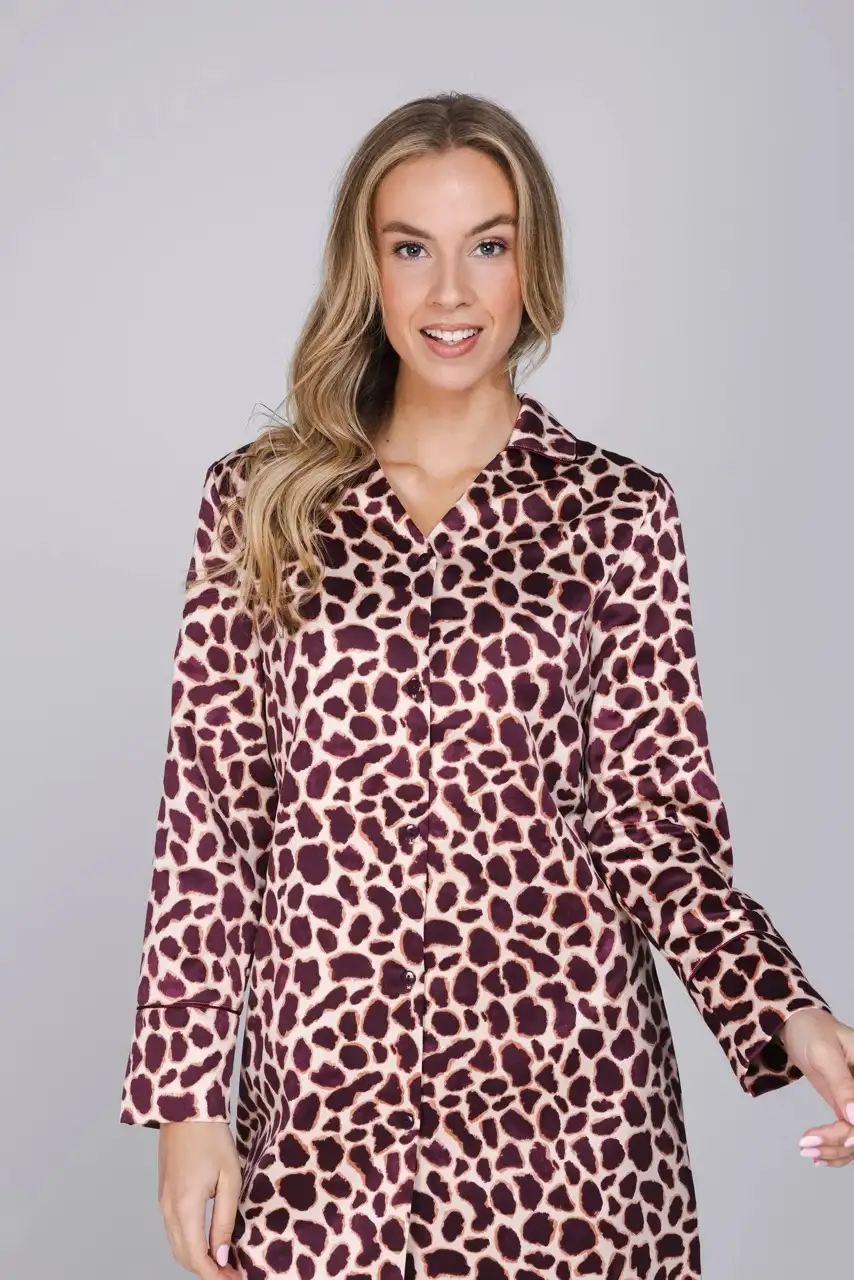 Pastunette dames nachthemd Satin Wild 111262-212-2 - Afbeelding 5