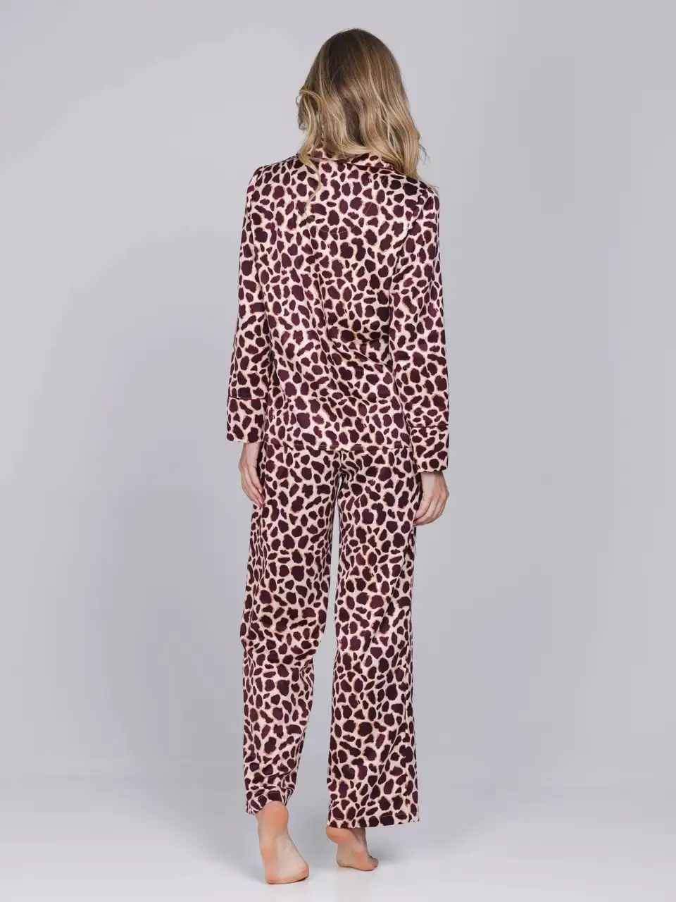 Pastunette dames pyjama Satin Wild 121262-212-3 - Afbeelding 5