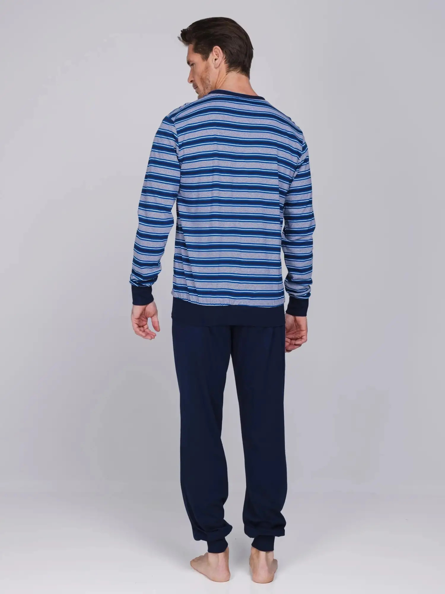 Pastunette heren pyjama Blue Draft 122262-520-1 dark blue - Afbeelding 3