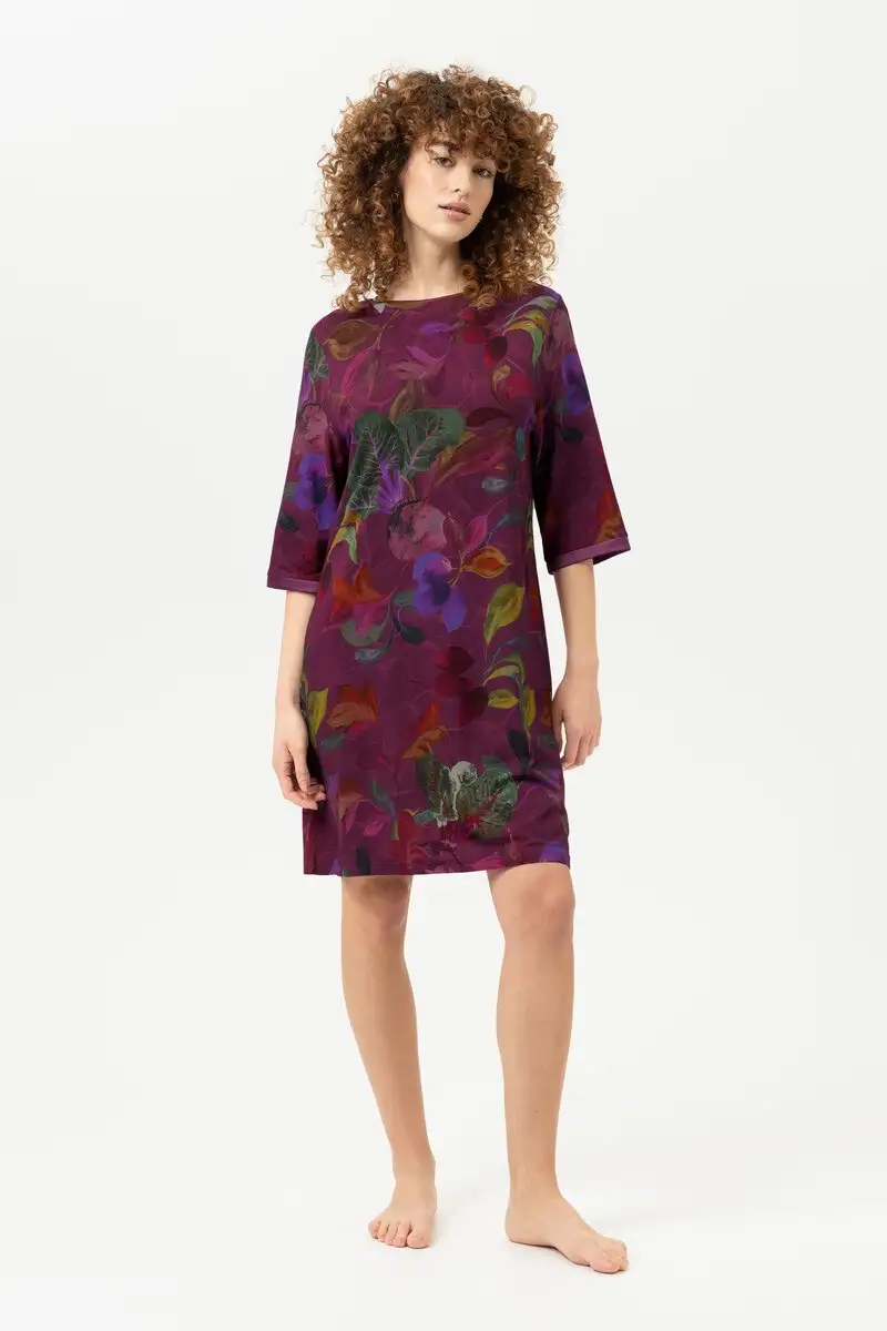 Mey dames slaapshirt Cosmic Garden crushed berry - Afbeelding 3