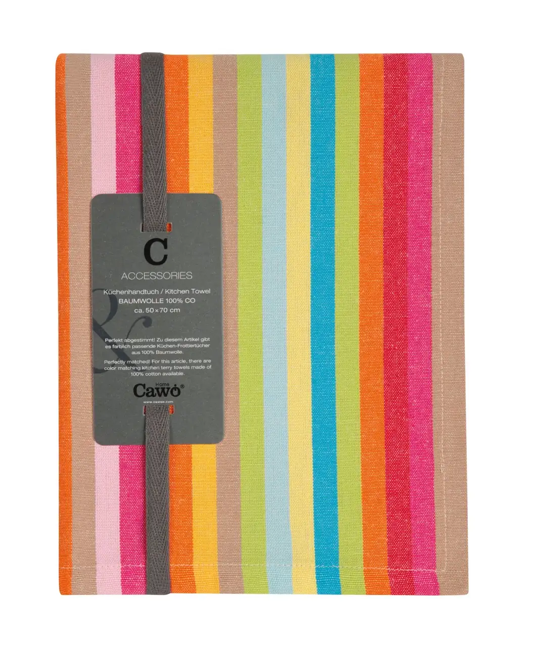 Cawö theedoek Cuisine Lifestyle Streifen multicolor 7008 - Afbeelding 3