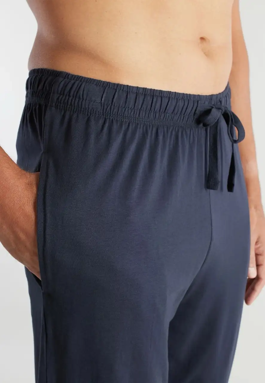 Ceceba heren lange pyjamabroek boordjes 31138 blau - Afbeelding 3