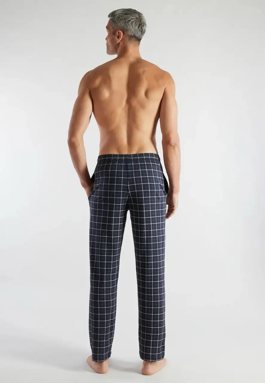 Ceceba heren lange pyjamabroek geruit 31229 blau - Afbeelding 3